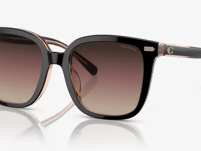 Coach HC8381U Black Square Sunglasses